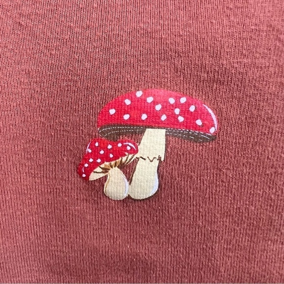 SHROOM Baby Crop Tee, Terracotta Cotton, Size M - Picture 3 of 6